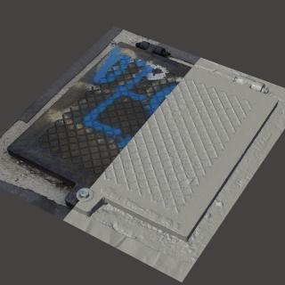 RAW 3D Scan of Manhole Cover #20